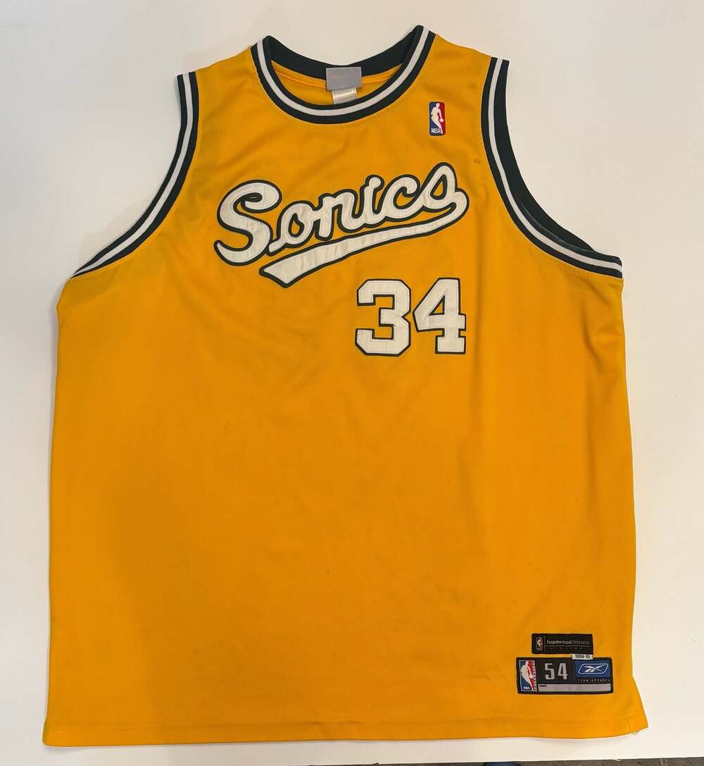 Reebok Seattle SuperSonics Ray Allen #34 Hardwood Classics Vintage Jersey